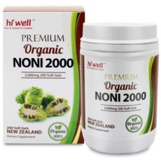 하이웰 뉴질랜드 노니 2000mg 200캡슐 1개 유기농 노니 캡슐 영양제, 200정