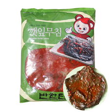 반찬단지 깻잎양념무침 4kg 1개 [식당용]