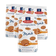 미국 델만스 Daelmans Stroopwafels caramel 미니 스트룹와플, 200g, 5개