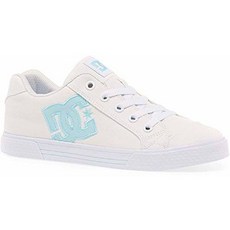 DC Chelsea TX White Blue Jay Womens Canvas Trainers