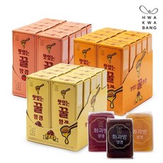 화과방 맛있는꿀양갱 꿀통팥/꿀밤/꿀딸기 10곽 (40gX20개), 10개, 400g