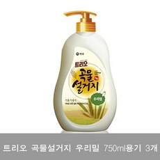 QJM9508083개(SH_0547) 트리오 우리밀 750ml용기 곡물설거지 E, 1