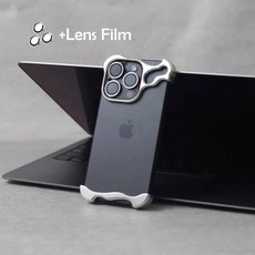 메탈 프레임 아이폰 핸드폰 케이스 럭셔리 불규칙 알루미늄 합금 범퍼 폰 케이스 렌즈 필름 보호 금속 커버 12 13 14 15 16 프로 맥스 플러스