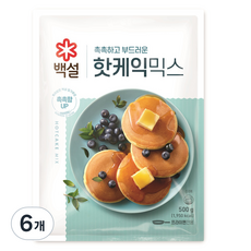 백설 핫케익믹스, 500g, 6개
