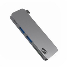 쏘 코리아 USB C 타입 멀티 허브 HDMI 젠더 이더넷 카드리더기 맥북 아이패드프로 삼성 LG, C2 (스페이스그레이)