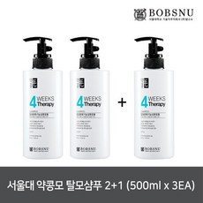 밥스누 [밥스누] 서울대 약콩모 리프레쉬 탈모기능성 약콩샴푸 500ml 3개, 1