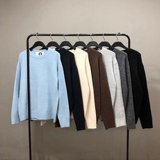 맨스토리 남자 모헤어 앙고라 APS 스판 라운드 데일리 니트