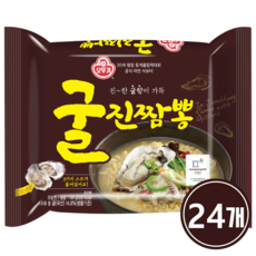 오뚜기 굴진짬뽕 라면 멀티팩 4p, 520g, 6팩