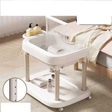 침대 샴푸 대야 환자 노인 누워서 머기감기 세면대, 수납함+승강대+순환 펌프+PU 목베개, 1개