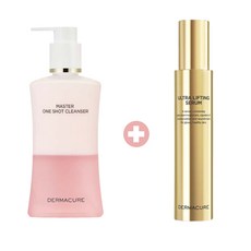 [정품] 2022 NEW DERMACURE 더마큐어마스터원샷클렌저 200ml+더마큐어울트라리프팅세럼 80ml 마일드미산성클렌저 미산성클렌저 칵테일클렌저