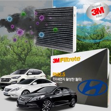 3M 활성탄필터 현대 전차종 차량용 에어컨필터 초미세먼지 외기 공기정화 냄새제거 필터, YF소나타 (TM-05), 1개
