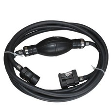 300cm 보트 연료 라인 호스 6mm 가스 호스 커넥터 바깥 쪽 보트 엔진 가솔린 탱크 커넥터 키트 Yamaha Motor, 하나, 검은 색, 1개