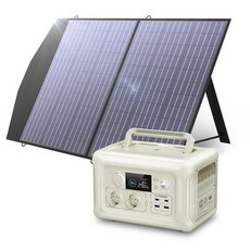 태양 패널 발전기 캠핑용 솔라 ALLPOWERS R600 휴대용 발전소 전지 포함 LiFePO4 UPS 배터리 백업 MPPT RV용 100W 600W 299Wh, 3) Black - AU, 1개