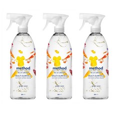 메소드 다목적 클리너 진저 트위스트 828ml x3개 Method All Purpose Cleaner, 3개