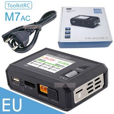 ToolkitRCM7AC 100W AC 300W DC 입력 XT60 XT30 출력 다기능 Suppot 듀얼 스마트 충전기 신호 테스터 드론 충전, 01 M7AC EU