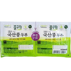 풀무원 아이스박스포장 풀무원 국산 투컵 두부 760g, 1개, 1520g