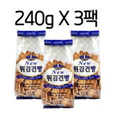 금풍제과 튀김건빵 240gx3팩 주전부리 탕비실 간식 (WF8A11D), 본상품선택, 240g, 3개
