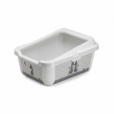 모래튐방지 고양이 사각 평판 화장실 고양이배변용품 고양이배변 고양이화장실용품, 1개