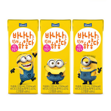 매일유업 바나나는 원래 하얗다 우유, 190ml, 39개