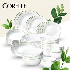 코렐 더블링 그린티 34P 6인 식기세트 신혼 플레이팅 집들이 그릇세트, 6인조 34P 세트