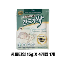 컴배트 진드기싹 시트, 15g, 1개