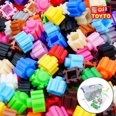 토이토 디폼블럭 10mm 6000pcs 대용량 세트 어린이 소근육발달, 1개
