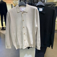 남성카라가디건