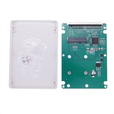SSD케이브 HDD케이스 도크 MSATA to IDE 인클로저 케이스 박스 2.5 인치 44PIN 고속 하드 디스크 미니 SSD, 1개