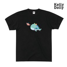 KellyDolly 브랜드 바다 친구들 5종 남자 여성 면 반팔티