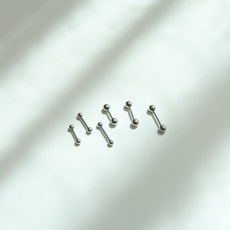 미다미 [10P세트] 6타입 베이직 바벨 피어싱세트(6mm바/8mm바/10mm바) - 이미지 5