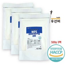 백세식품 WPI 분리유청단백질분말 400g 500g 모음1, WPI 분리유청단백질분말 500g 3팩 백세식품, 3개