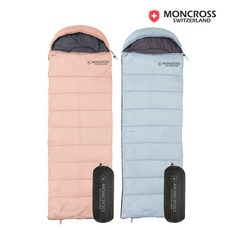몽크로스 라보 사계절 캠핑 침낭 머미형, 핑크, 1개