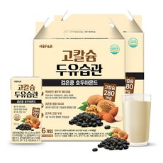 서울에프엔비 고칼슘 두유습관 검은콩 호두아몬드, 190ml, 32개