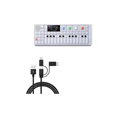 BoxWave Cable Compatible with Teenage Engineering OP-1 - AllCharge 3-in-1 Cable for Teenage Enginee, one option, one option, 1개