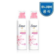도브 샤워 무스 200ml 1+1, 로즈오일+코코넛오일