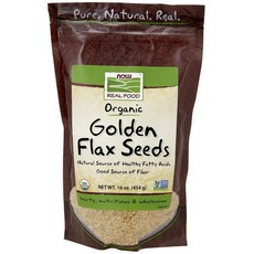 나우푸드 오가닉 골든 플랙시드 아마씨 454g 2팩 Flax