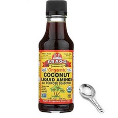 Bragg Organic Coconut Aminos All Purpose Seasoning 10 Ounce w/ Measuring Spoon Bragg 유기농 코코넛 아미노, 1