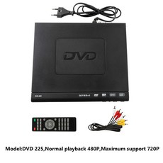 멀티 리전 풀 HD DVD 플레이어 USB 2.0 3.0 CD 오디오 CD-R -RW VCD 다중 재생 3 in 1 카드 리더 108, 02 EU Plug-DVD 225, 1개