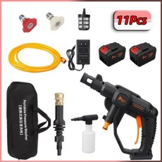 18 v makita 배터리에 적합 무선 고압 세척기 세차 건 휴대용 고압 세탁기 파크 사이드 청소, 2pcs 배터리