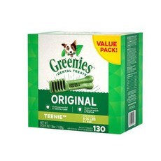  그리니즈 티니 130P 1.02kg 애견껌 치석제거 입냄새제거, 단품, 1020g 