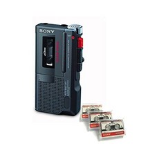 소니 Sony M-450 마이크로카세트 레코더 3개의 새로운 테이프로 리퍼브