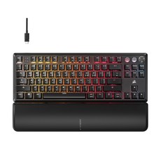 [커세어] K70 래피드트리거 PRO TKL MGX 유선 블랙 게이밍 기계식 키보드 / 게이밍 마우스패드 증정, 마그네틱축(자석축)