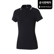 와이드앵글 공식 여성 WL 에리 변형 펀칭 티셔츠 L_WWM22221Z1