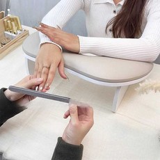 네일손목받침대 U자형 테이블 팔쿠션 네일시술대 패드, 1개, 화이트
