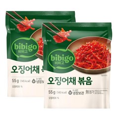 CJ 비비고 오징어채볶음, 55g, 2개