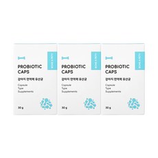  본아페티 강아지 면역력 유산균 영양제 애견 반려견 본아페티 프로바이오틱스 캡스 60정, 3개 