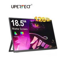 Uperfect 18 Umax 18.5 "컴퓨터 모니터 휴대용 120Hz 디스플레이 USB 유형 C 미니 HDMI VESA 스위블 리프트 브래킷 용 랩톱 데스크탑 PC MAC An, AU 플러그