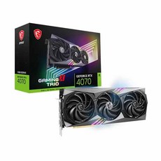 MSI 지포스 RTX 4070 게이밍 X 트리오 D6X 12GB 트라이프로져3 그래픽카드, 1개, 선택하세요