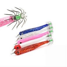 소프트웜 에기 1봉 2개입 쭈꾸미 갑오징어 말랑에기 루어, 블루, 1개