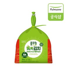 [생산직송] 풀무원 톡톡김치 전라도식 포기배추김치 10kg, 톡톡김치 전라도식 포기김치 10k, 단품